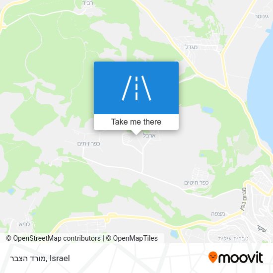 מורד הצבר map