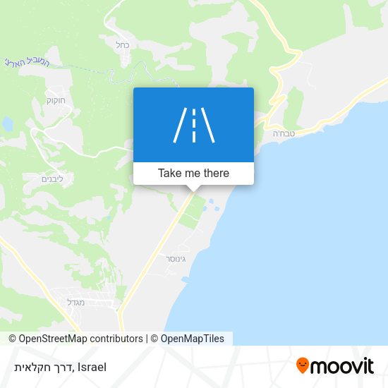 דרך חקלאית map