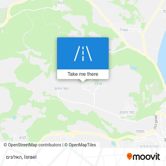 האלונים map