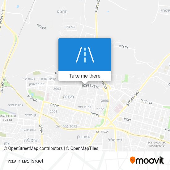 אנדה עמיר map