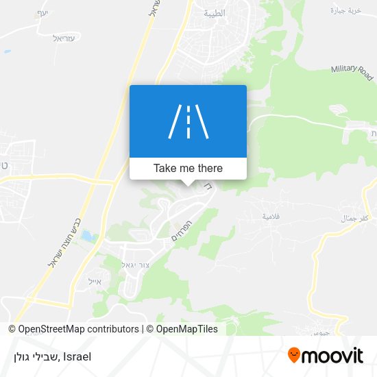שבילי גולן map