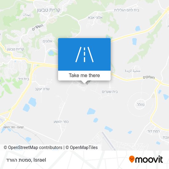 סמטת הוורד map
