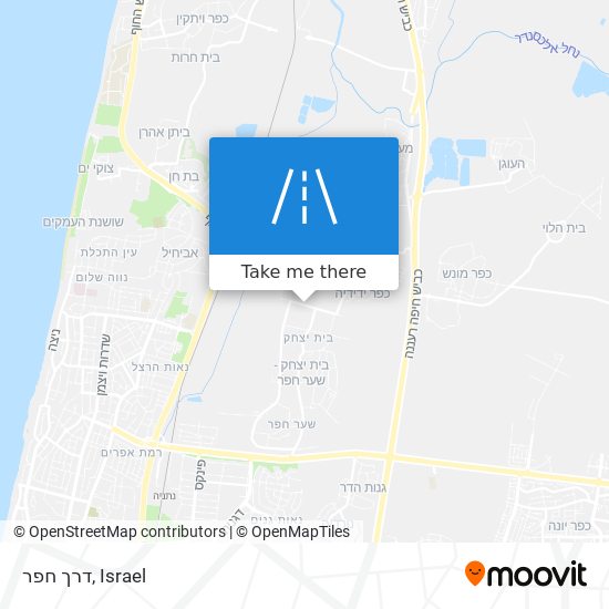 דרך חפר map