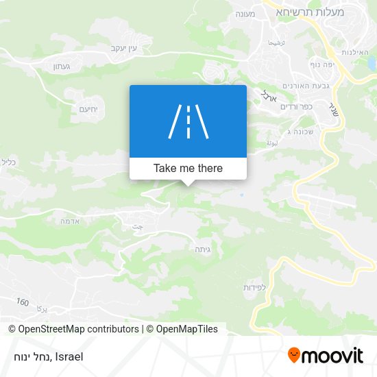 נחל ינוח map