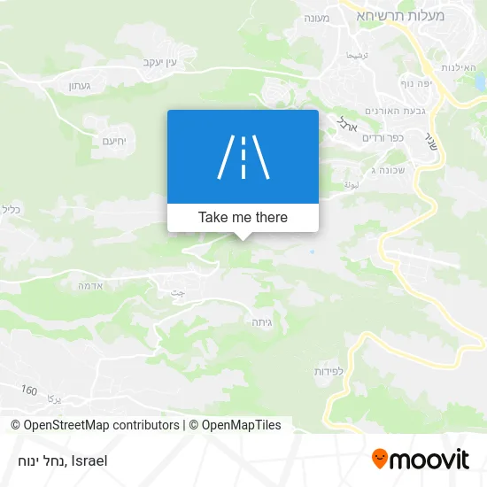 Карта נחל ינוח