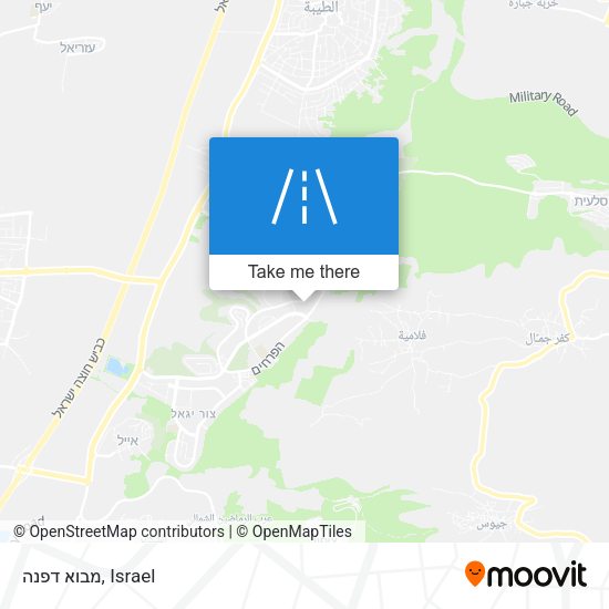 מבוא דפנה map