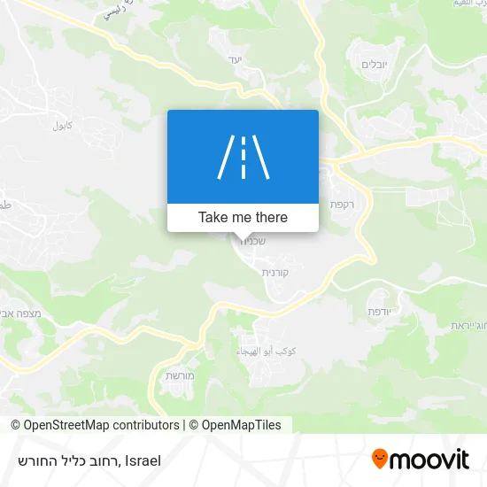 Карта רחוב כליל החורש