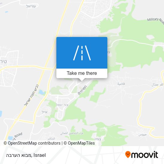 מבוא הערבה map