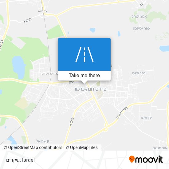 שקדים map