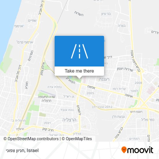 חניון צפוני map