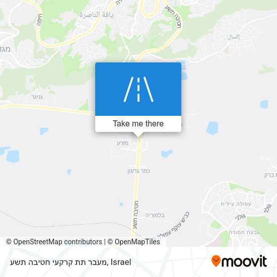 מעבר תת קרקעי חטיבה תשע map