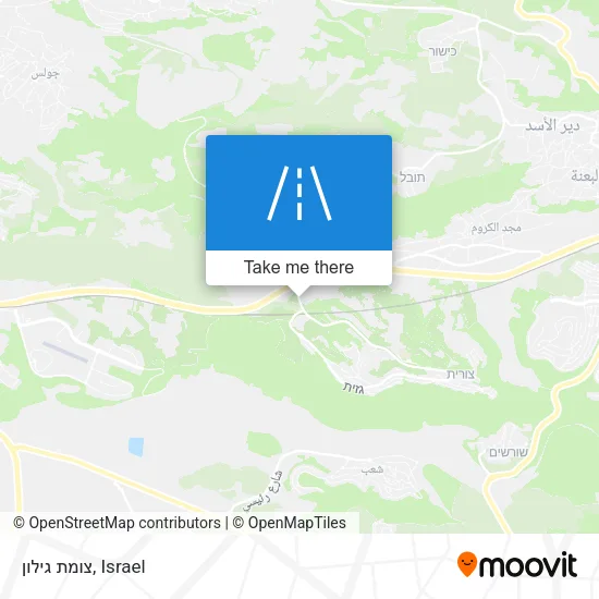 Карта צומת גילון