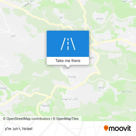 Карта רחוב אלון