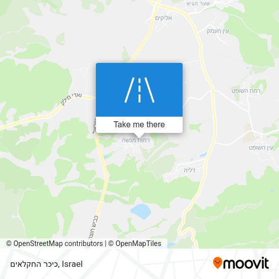 כיכר החקלאים map