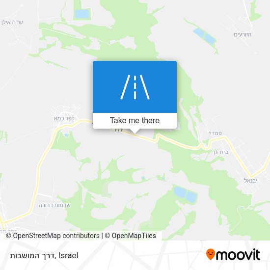דרך המושבות map
