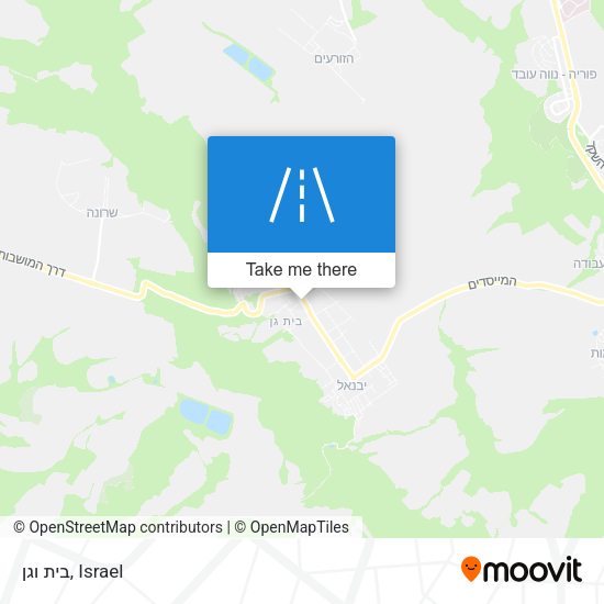 בית וגן map