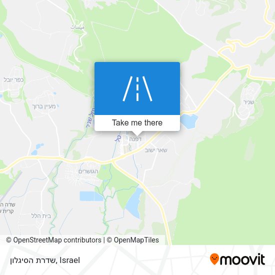 שדרת הסיגלון map