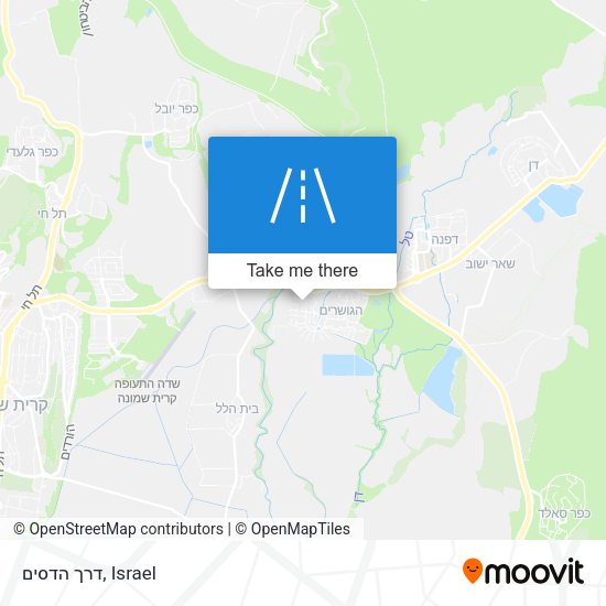 דרך הדסים map
