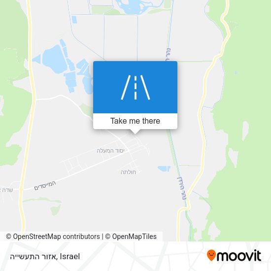 אזור התעשייה map