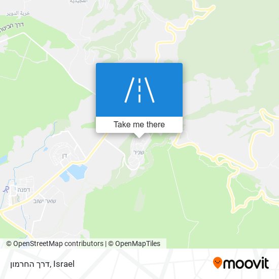 דרך החרמון map