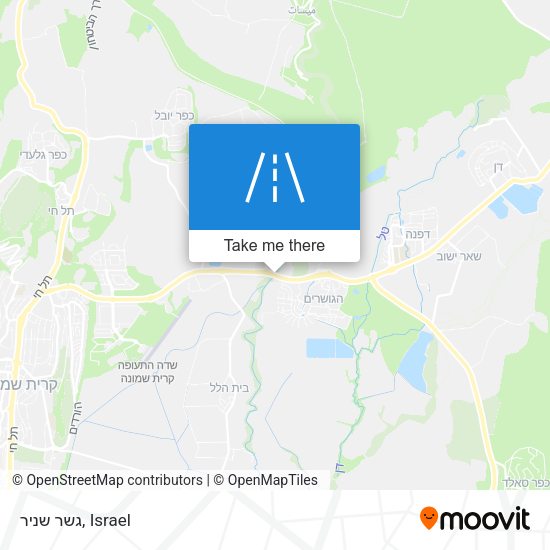 גשר שניר map