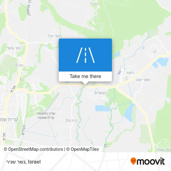 Карта גשר שניר