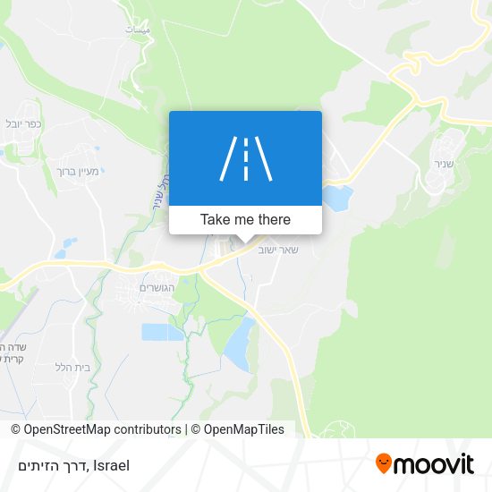 דרך הזיתים map