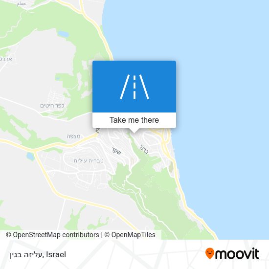 עליזה בגין map
