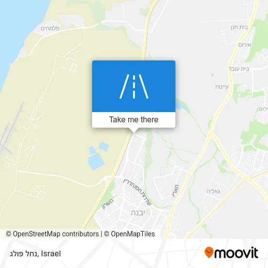 נחל פולג map