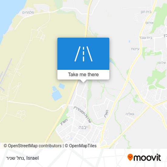 נחל שניר map