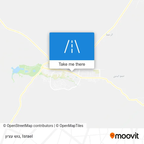Карта גוש עציון