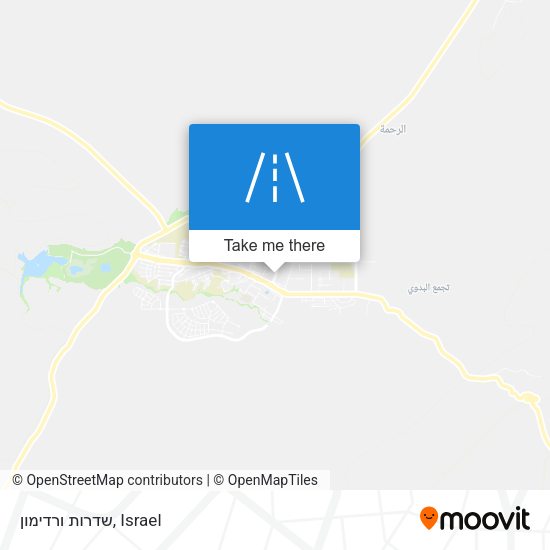 שדרות ורדימון map
