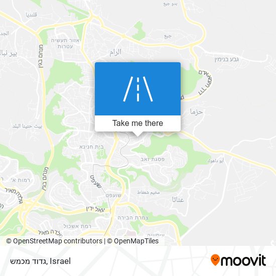 גדוד מכמש map