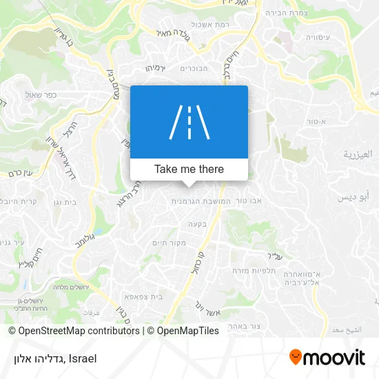 Карта גדליהו אלון