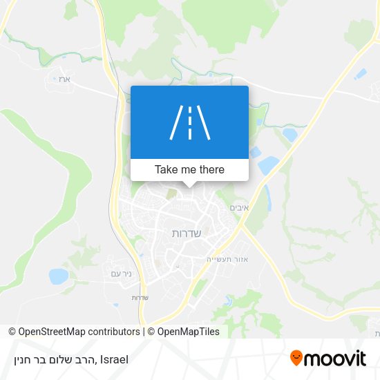 הרב שלום בר חנין map