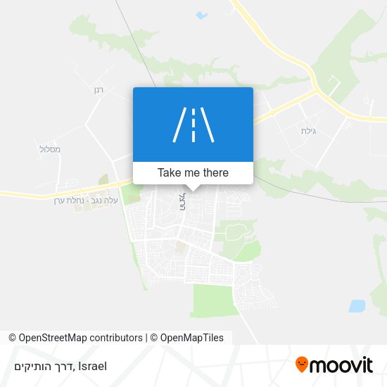 דרך הותיקים map