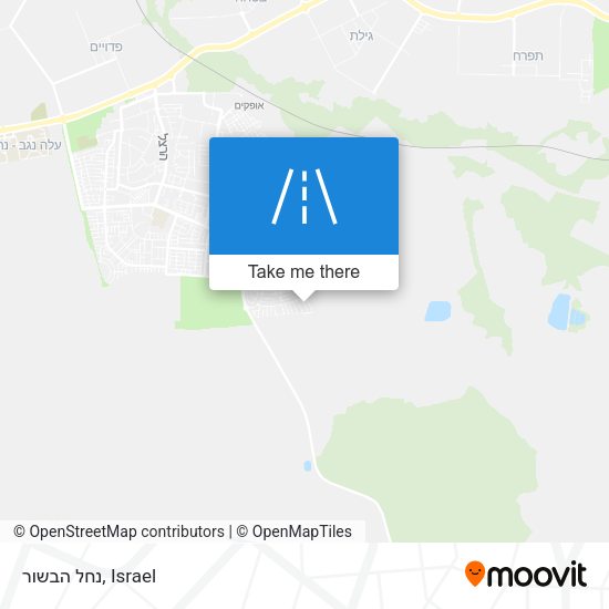 נחל הבשור map