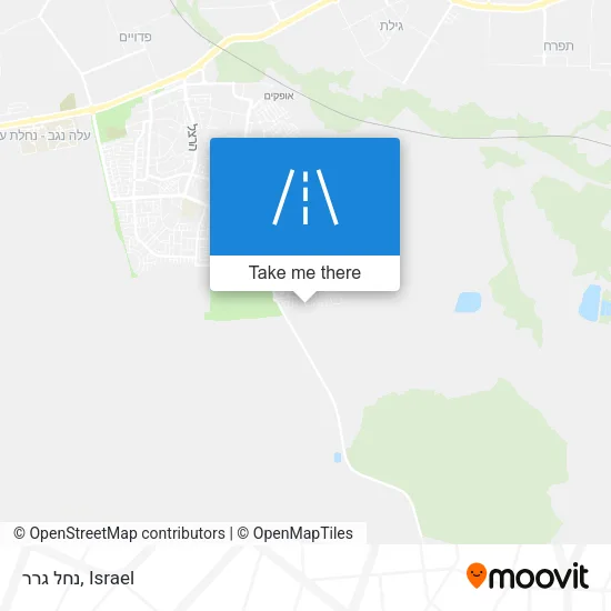 Карта נחל גרר