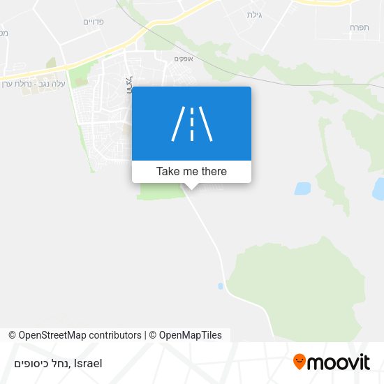 נחל כיסופים map