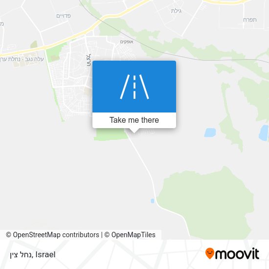 נחל צין map