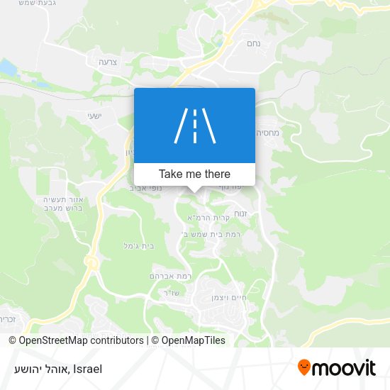 אוהל יהושע map