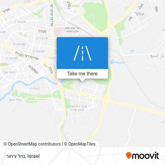 נחל ציחור map