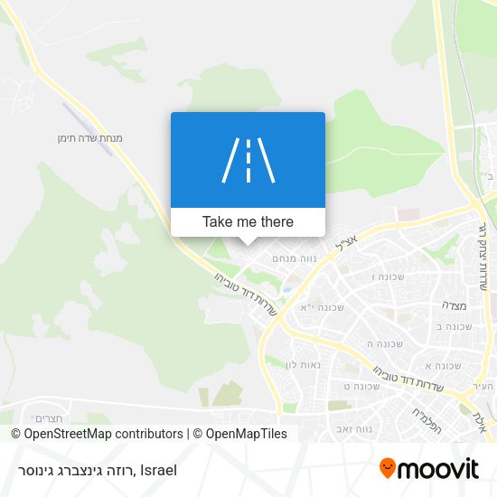 Карта רוזה גינצברג גינוסר