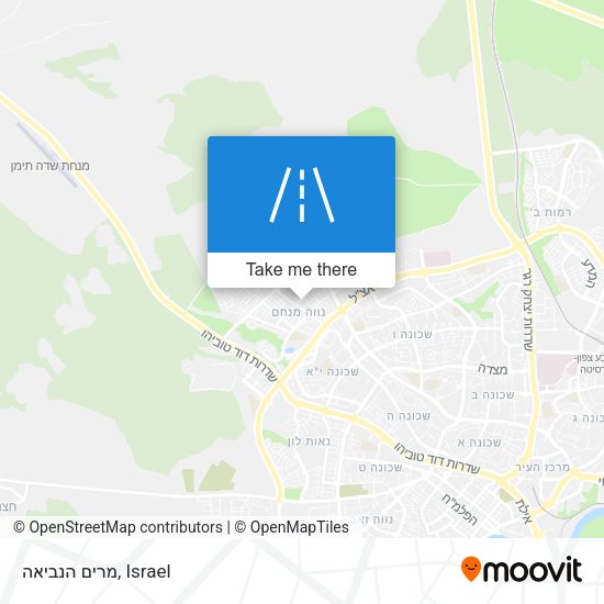 מרים הנביאה map