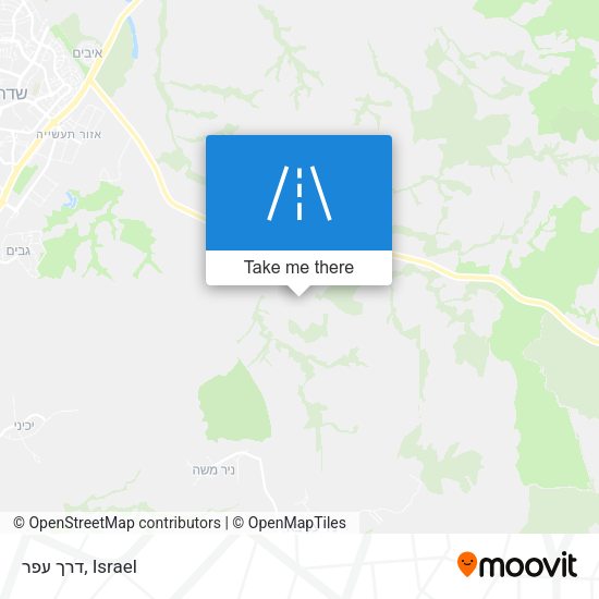 דרך עפר map