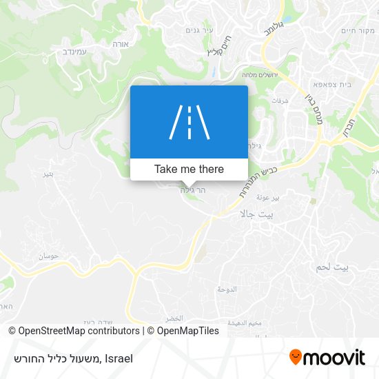 משעול כליל החורש map
