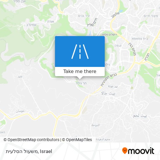 משעול הסלעית map