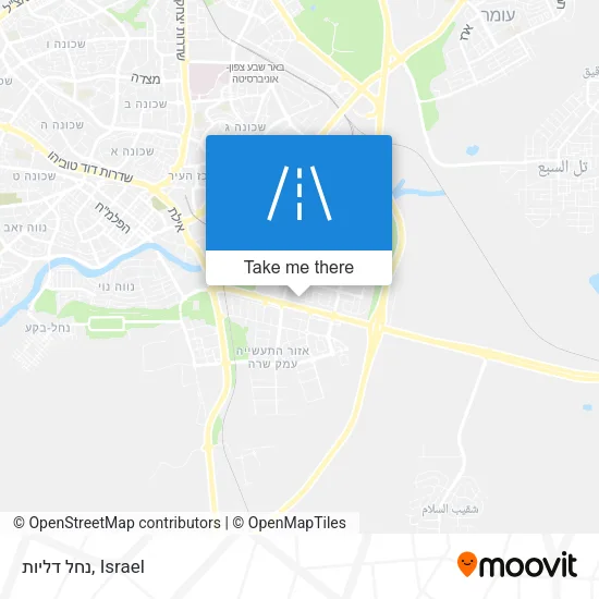 נחל דליות map