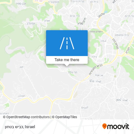 כביש בטחון map