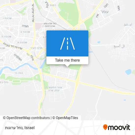Карта נחל ערוגות